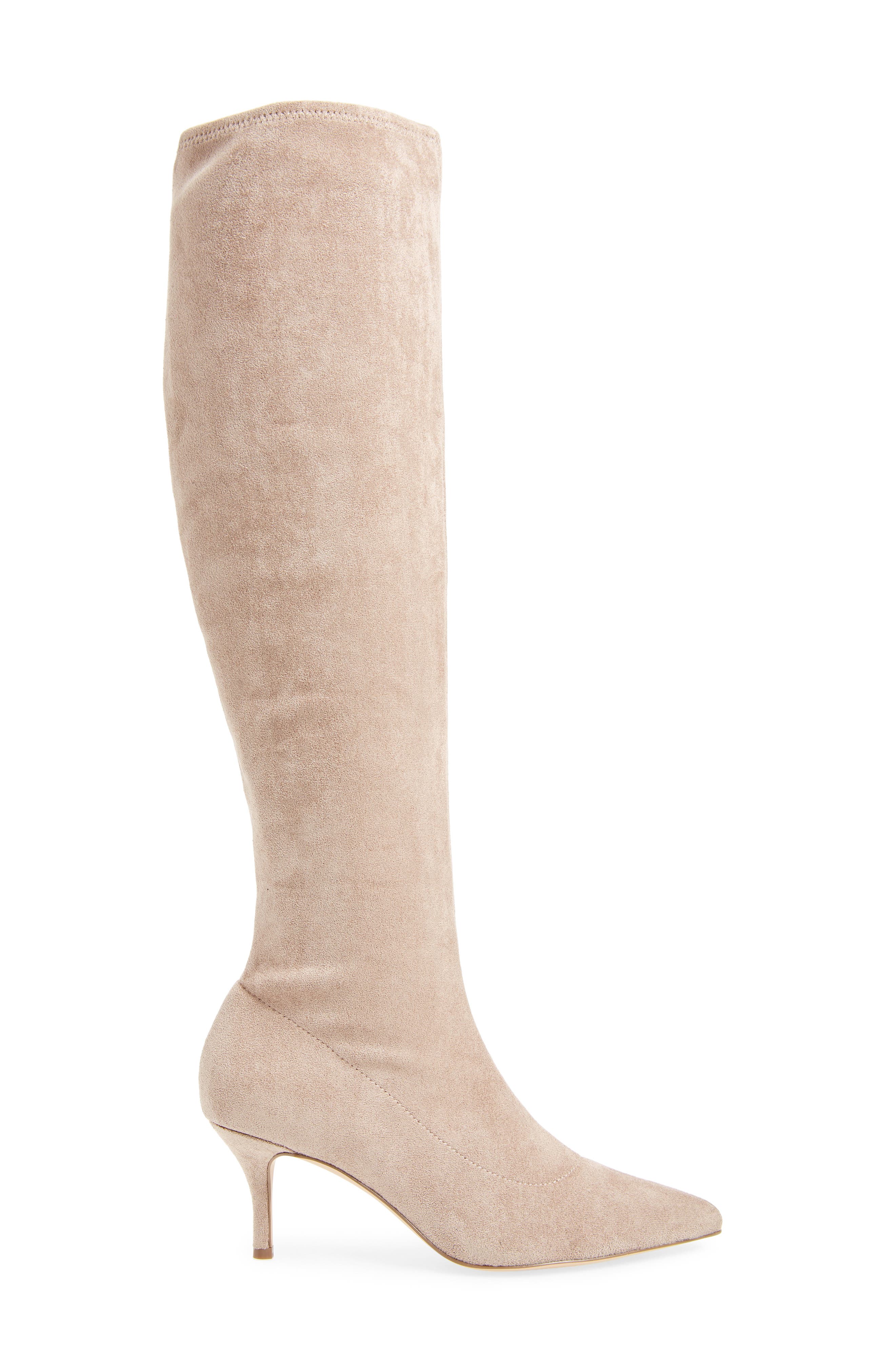 Aerin Over the Knee Boot, Alternate, color, TAUPE/ BROWN SUEDE