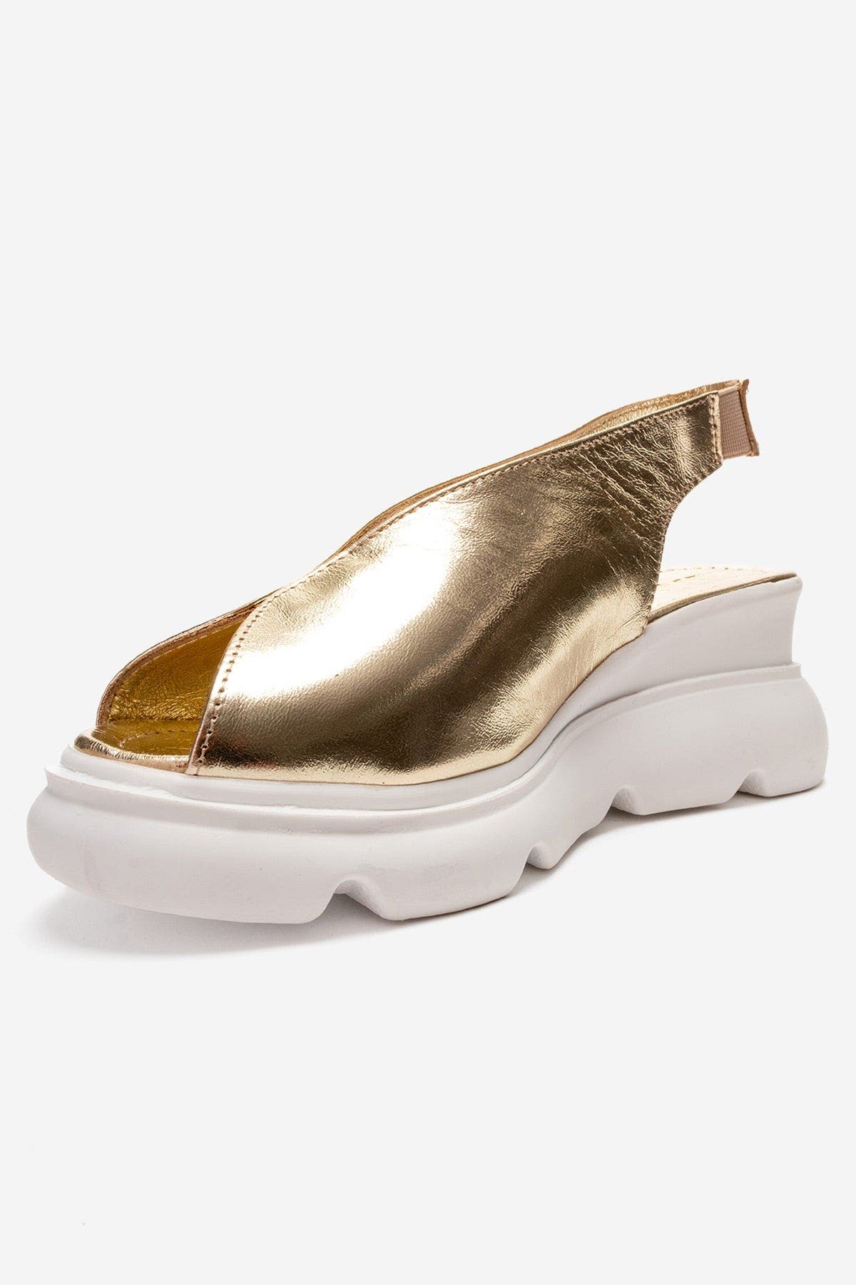 Sam Leather Platform Sandal, Alternate, color, Gold