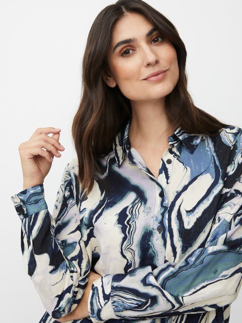 Masai Copenhagen Maimanja Long Sleeve Collared Shirt In Multi