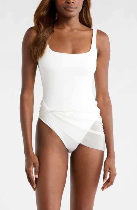 Mesh Overlay One-Piece Swimsuit