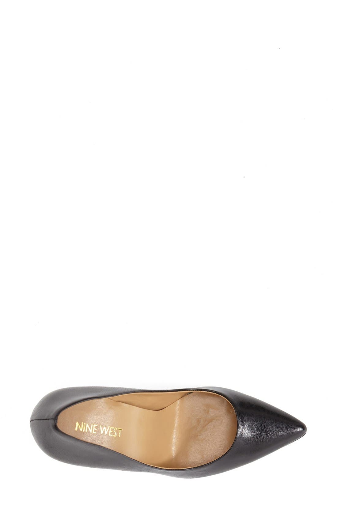 'Frolic' Pump, Alternate, color, BLACK LEATHER