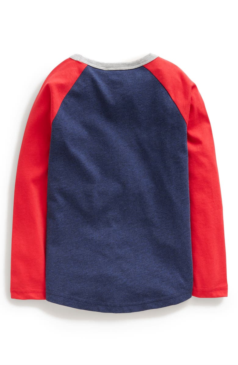 Mini Boden Kids' Christmas Guinea Pig Raglan Sleeve Cotton Graphic T-Shirt, Alternate, color, 