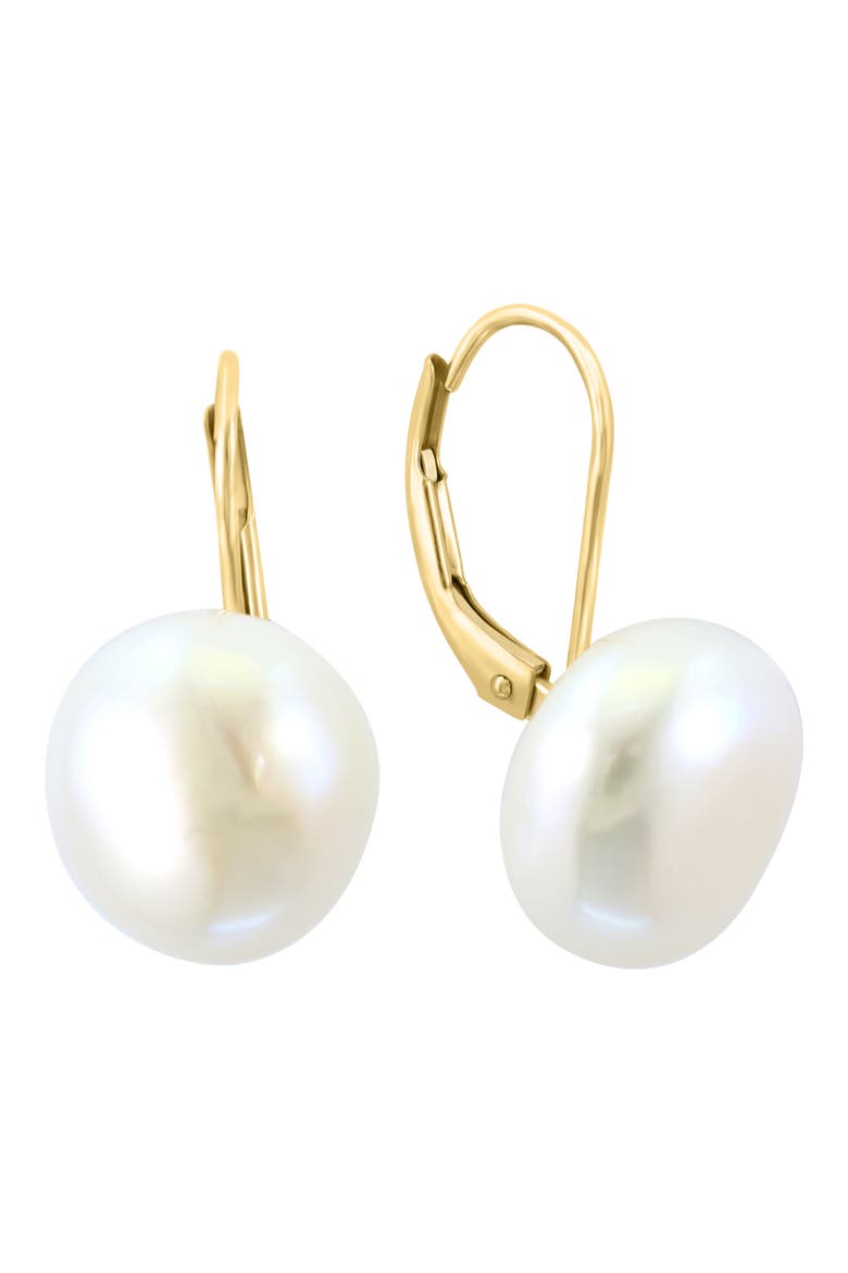 Freshwater Pearl Earrings, Alternate, color, WHITE