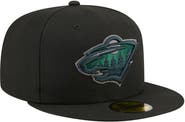New Era Men's New Era Black Minnesota Wild Color Pop 59FIFTY Fitted Hat