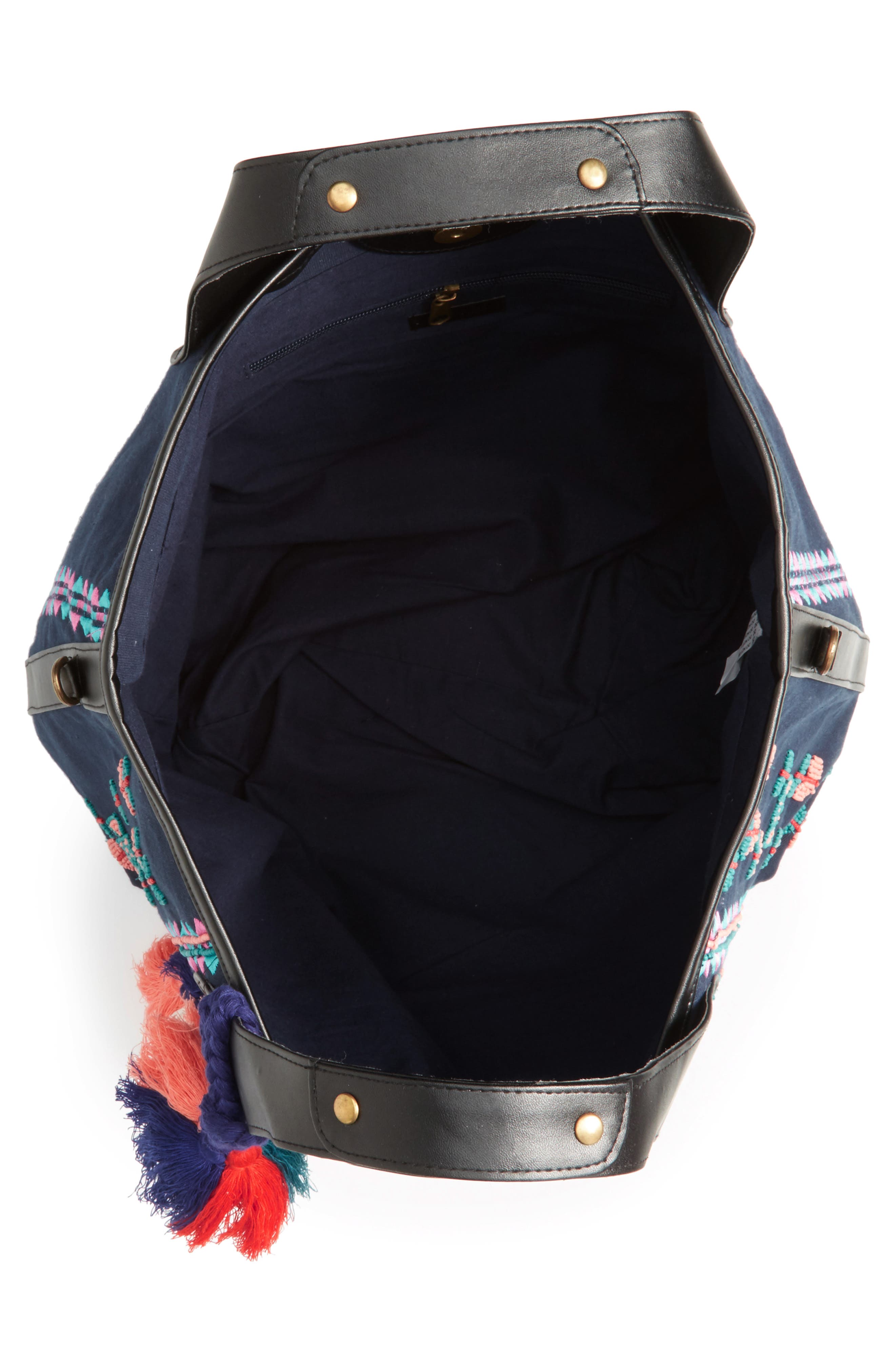 STEVEN by Steve Madden Beaded Tassel Tote, Alternate, color, 