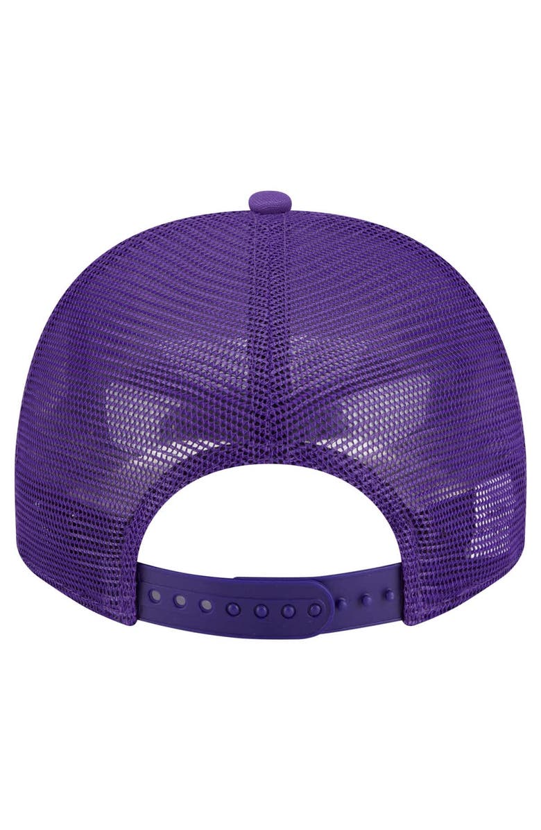 New Era Men's New Era Purple Los Angeles Lakers Vintage Team Rope A-Frame 9FIFTY Snapback Hat, Alternate, color, Purple