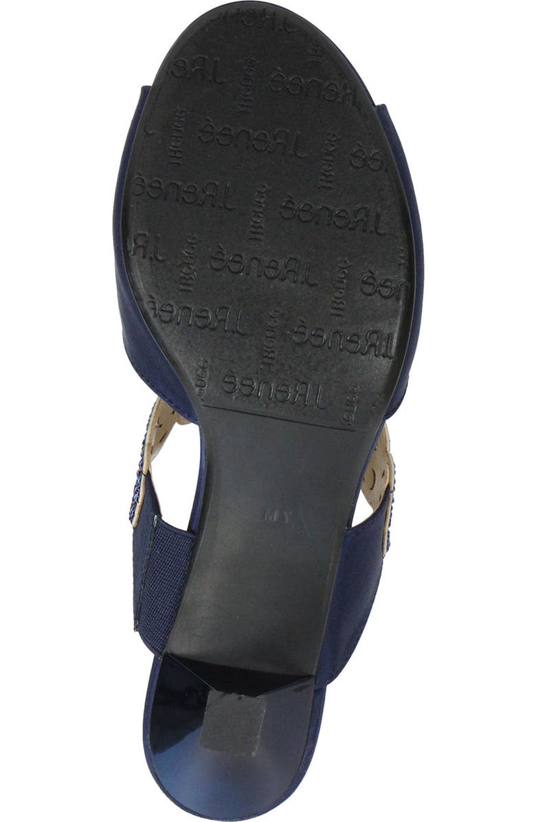 J. Reneé 'Francie' Evening Sandal, Alternate, color, Navy Fabric