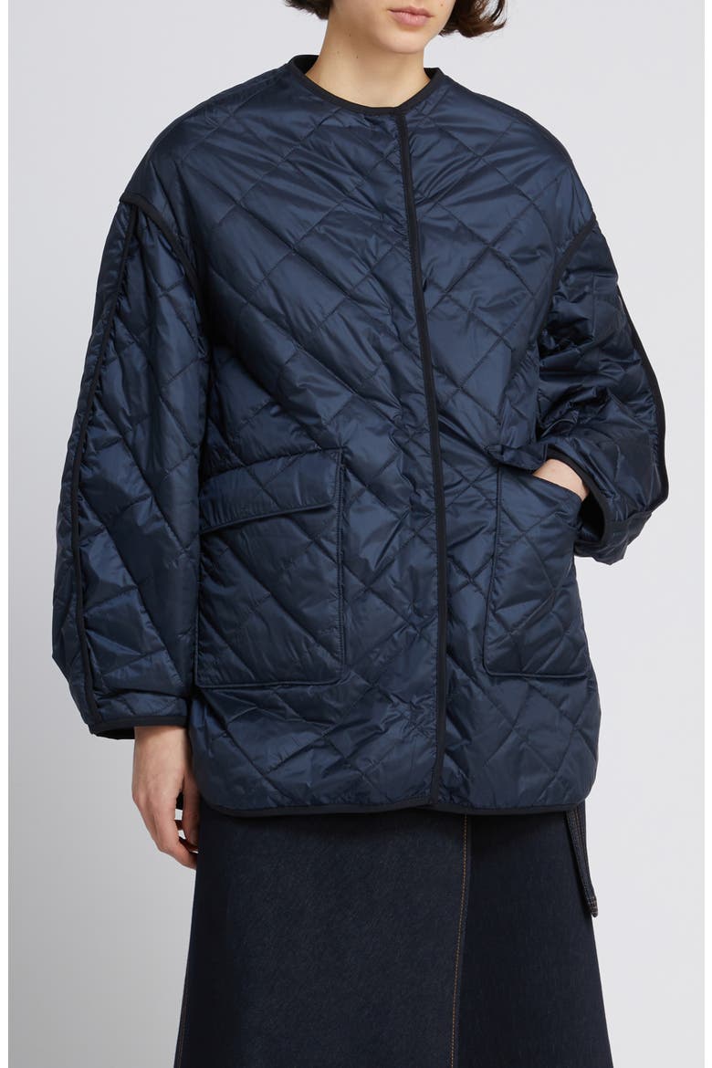 Spiga Collarless Quilted Jacket, Main, color, ULTRAMARINE