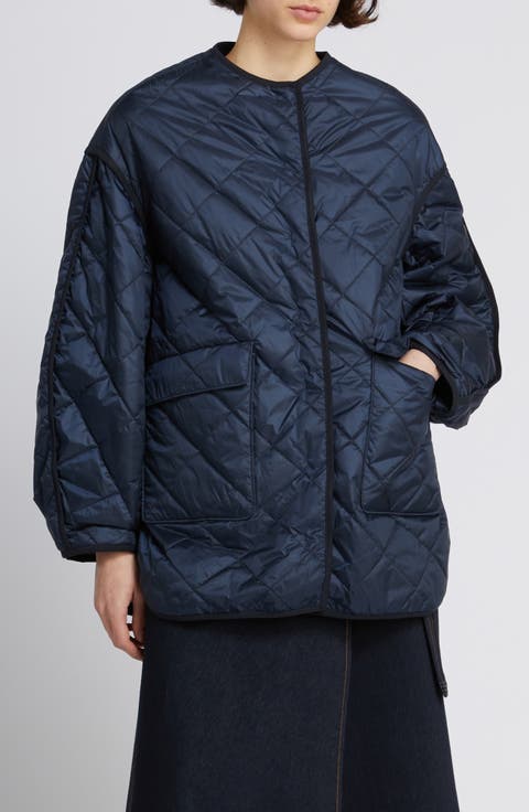 Spiga Collarless Quilted Jacket