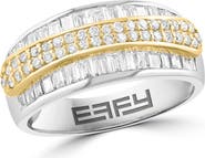 EFFY 14K White & Rose Gold Diamond Ring