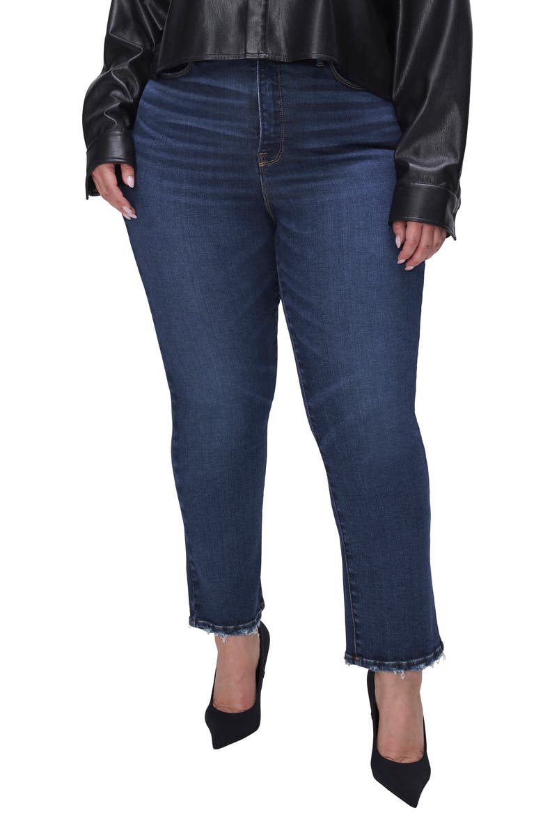 Good American Good Legs Straight Leg Jeans, Alternate, color, Indigo511