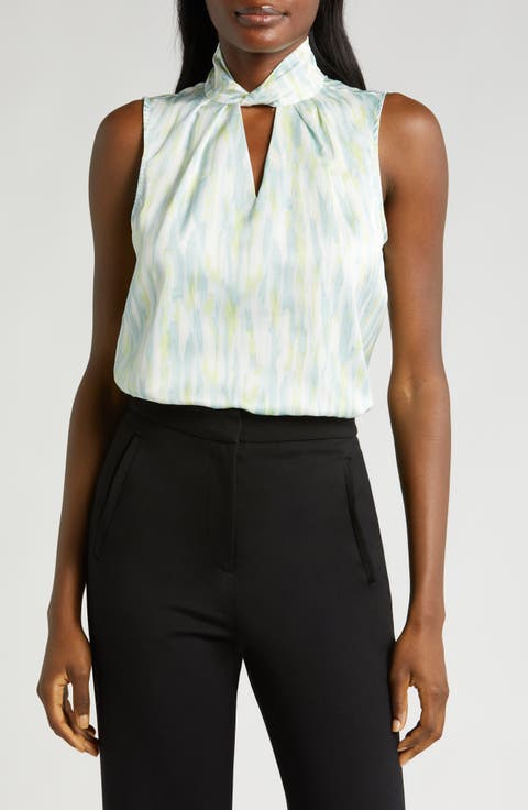 Twist Neck Sleeveless Top