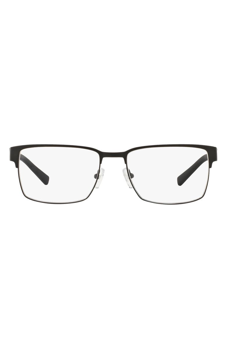 AX Armani Exchange 54mm Rectangular Optical Glasses, Main, color, 