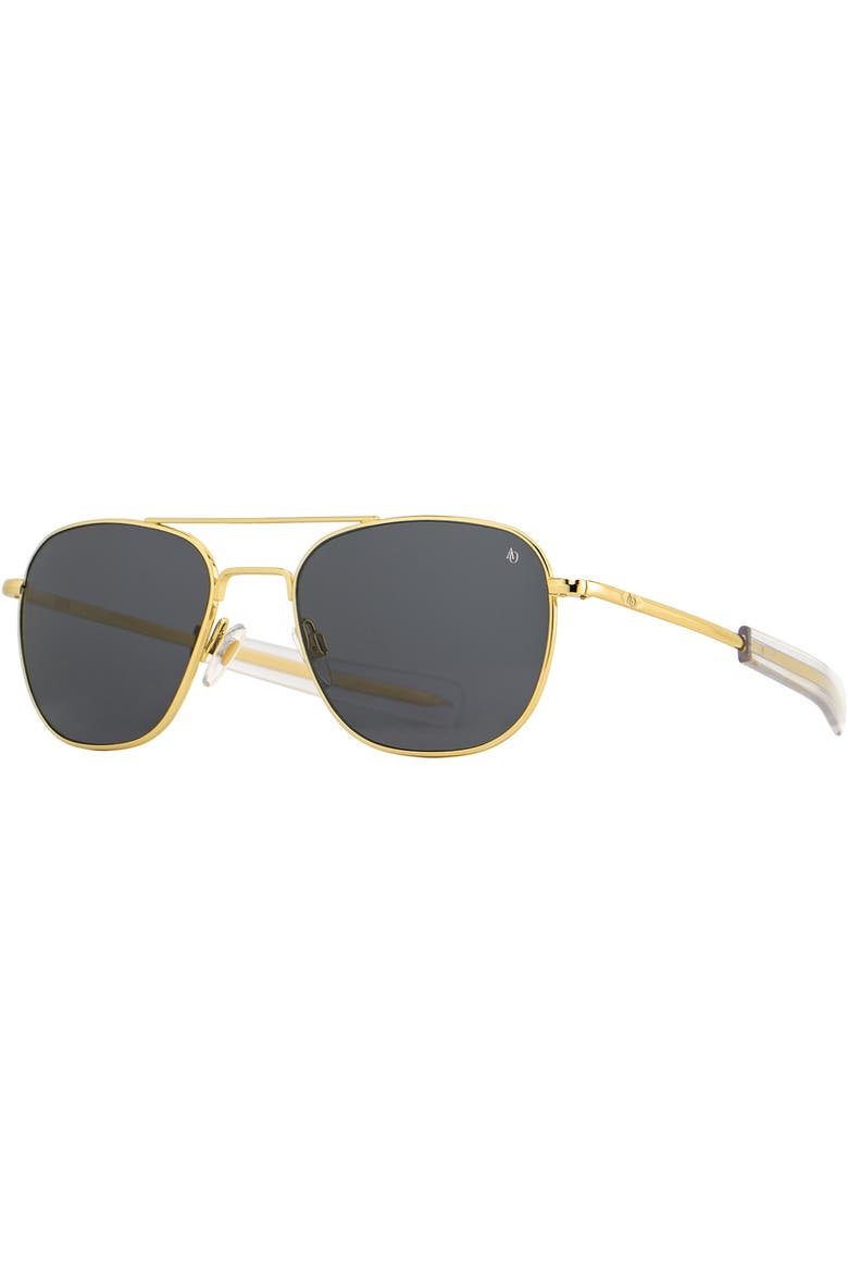 Original Pilot 52mm Aviator Nylon Non Polarized, Main, color, Gold - GYN
