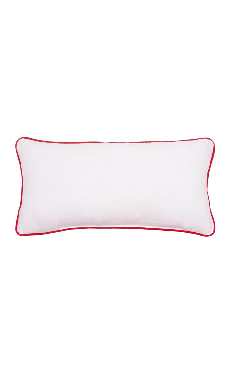 C&F Home Calm & Bright Reindeer Small Christmas Accent Pillow, 10" x 20", Alternate, color, Green