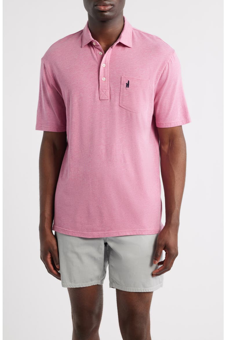 Heathered Original 2.0 Regular Fit Polo, Main, color, ROSEWATER