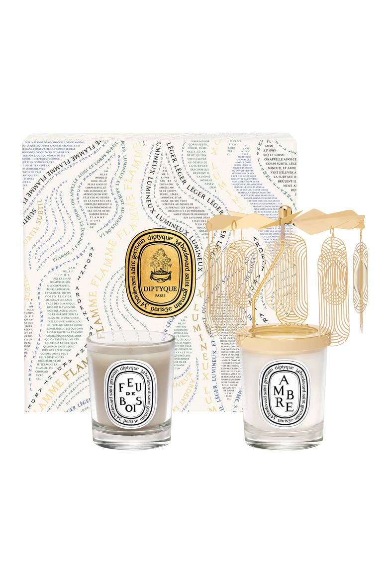 Feu de Bois & Ambre (Fire Wood & Amber) Carousel Candle Set, Main, color, NO COLOR