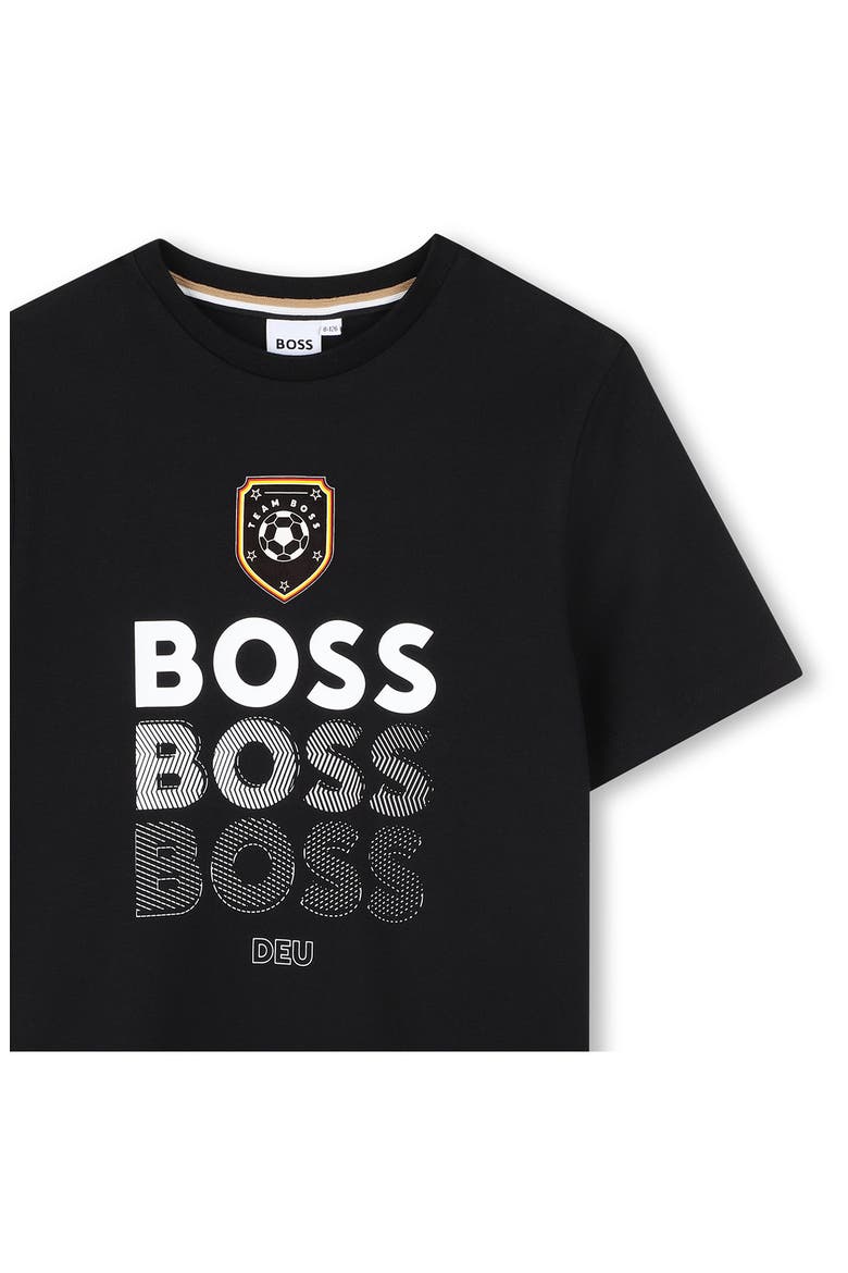 Kids' Short Sleeve Logo Graphic T-Shirt, Alternate, color, BLACK