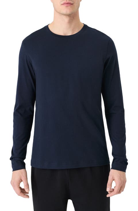 Organic Cotton Men's Softspun Essential Crewneck Long Sleeve Tee