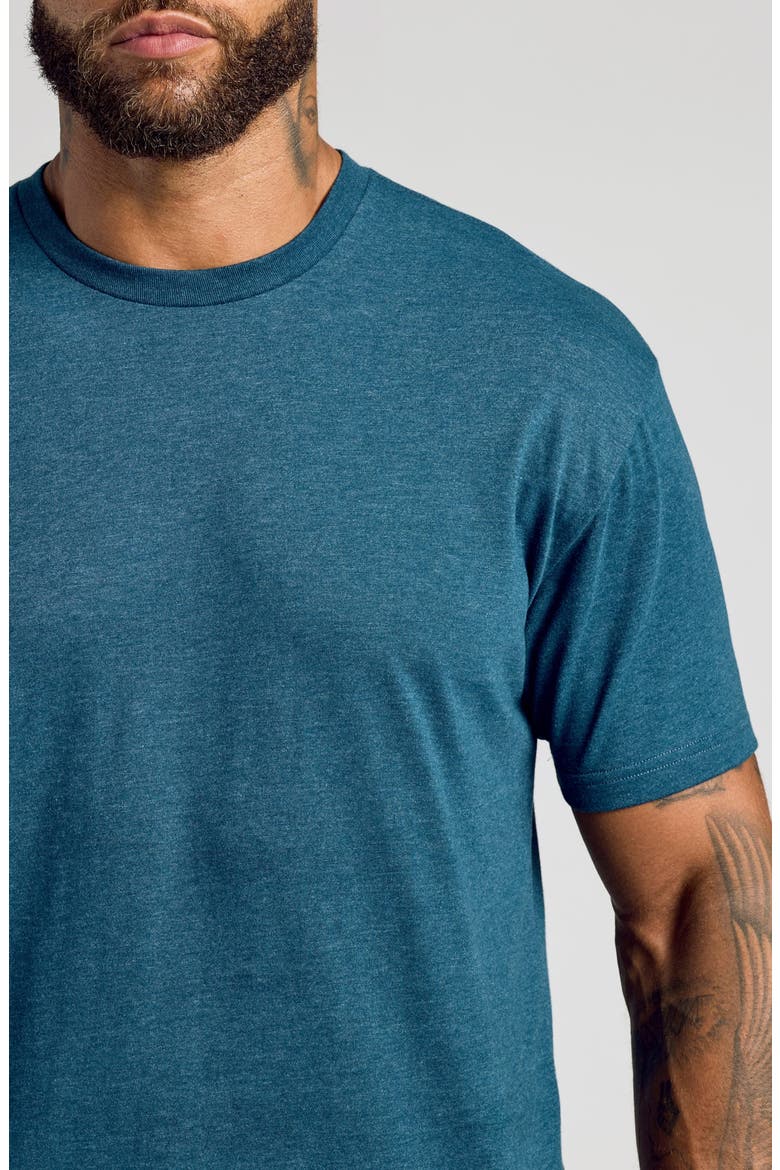 Classic Crewneck T-Shirt, Alternate, color, DARK HEATHER POND