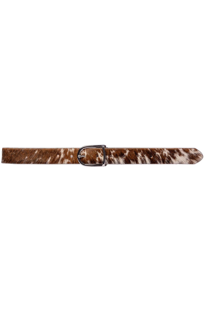 BLACK SUEDE STUDIO Frame Belt, Main, color, Cowhide/Silver
