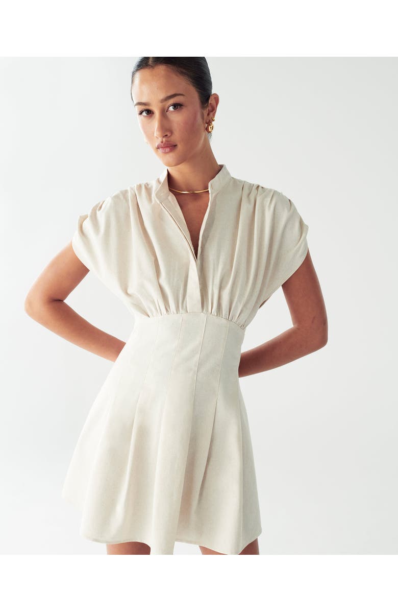 WILLA Hari Mini Dress, Alternate, color, Natural