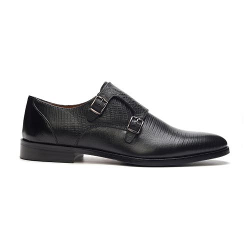 Carlos Santana Passion Monk Shoe In Black