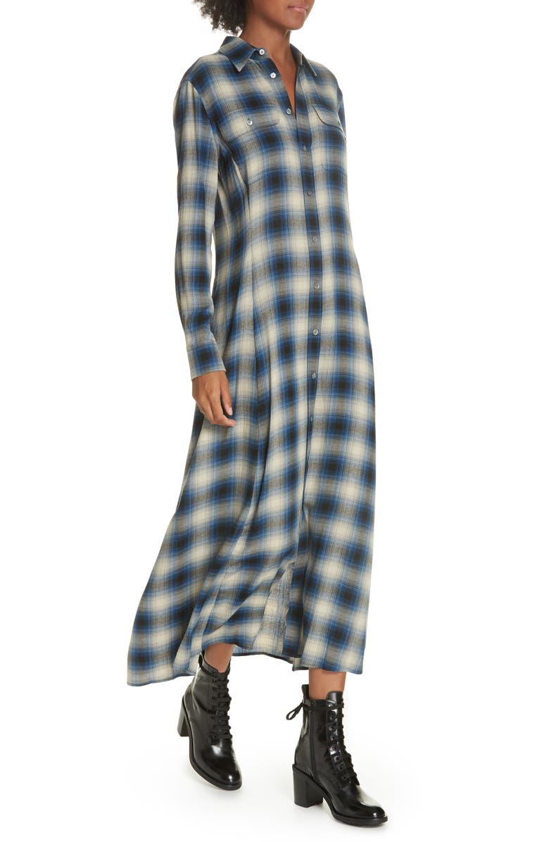 Polo Ralph Lauren Plaid Midi Shirtdress, Alternate, color, 