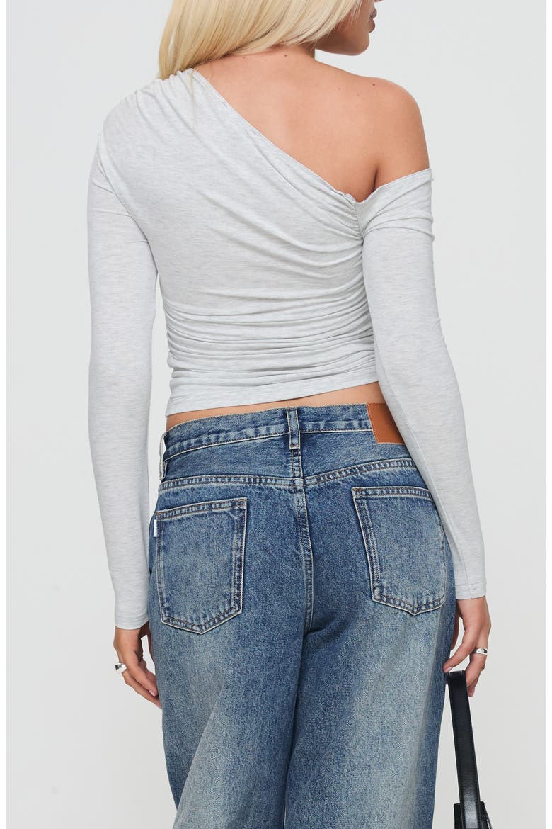 Beller One-Shoulder Top, Alternate, color, GREY