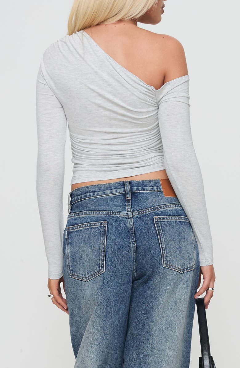 Princess Polly Beller One-Shoulder Top, Alternate, color, Grey