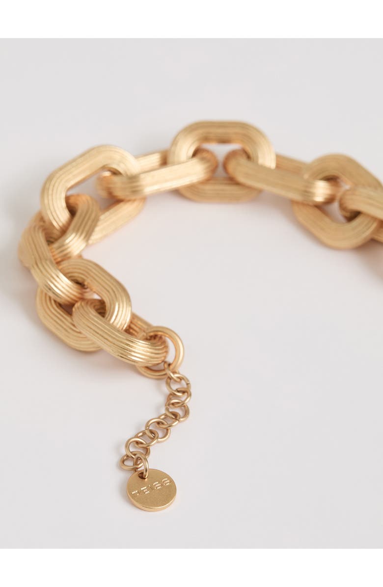 Reiss Clara Contour Bracelet, Alternate, color, Gold Tone