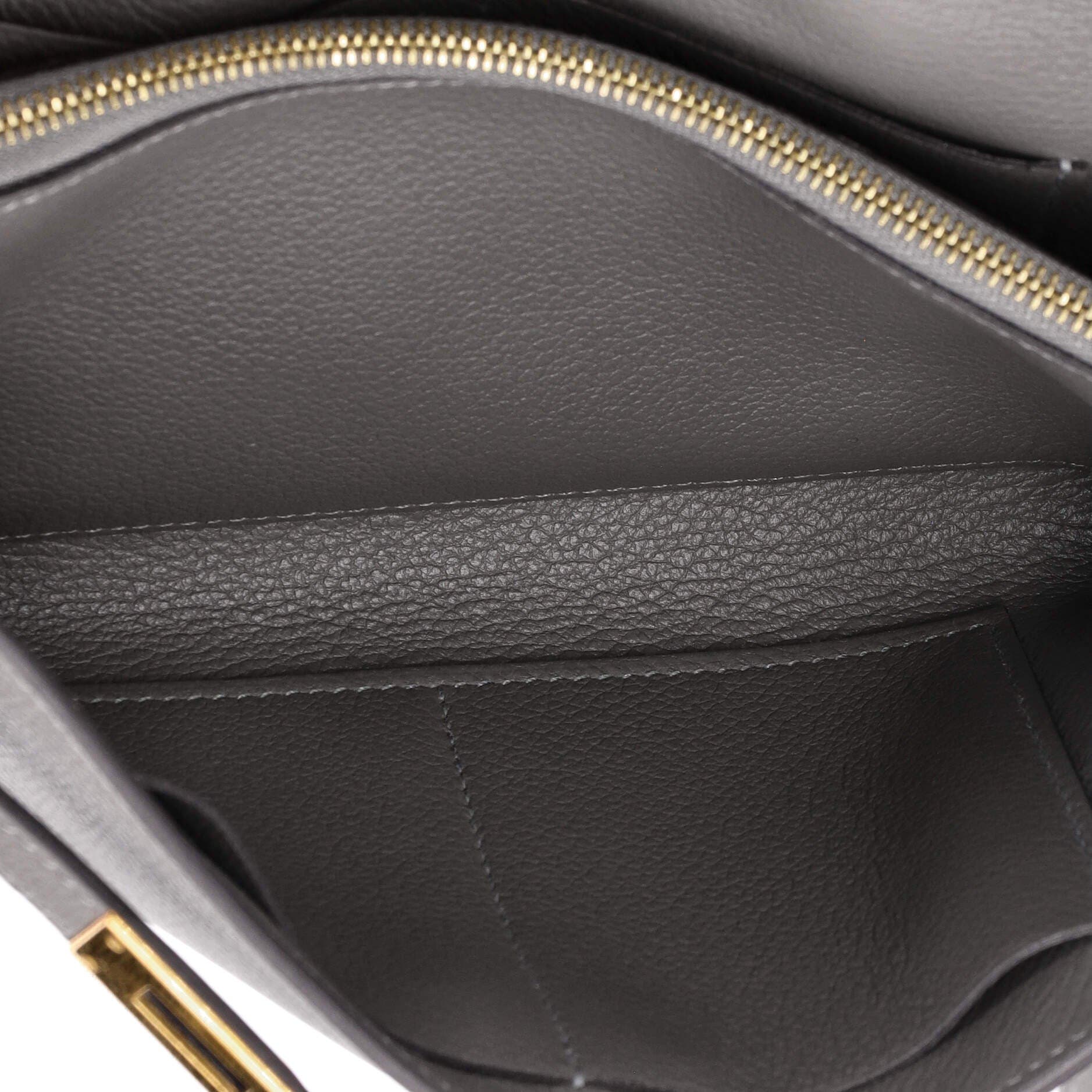 Pre-Owned Hermes Kelly To Go Wallet Evercolor, Alternate, color, Gris Meyer