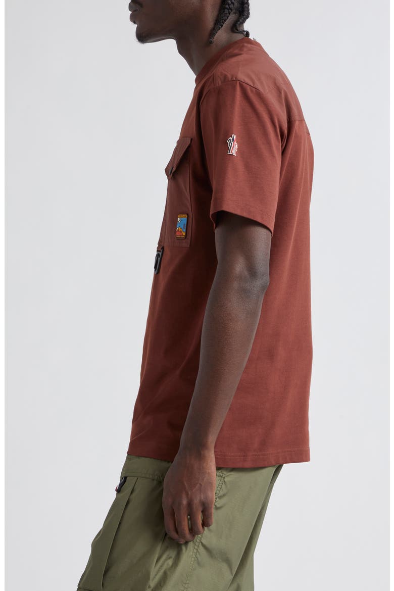 Utility Pocket Heavy Cotton Jersey T-Shirt, Alternate, color, HOT CHOCOLATE