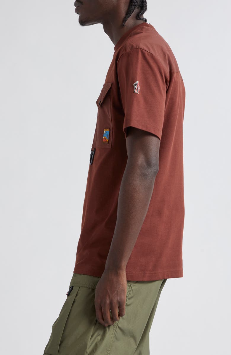 Moncler Grenoble Utility Pocket Heavy Cotton Jersey T-Shirt, Alternate, color,