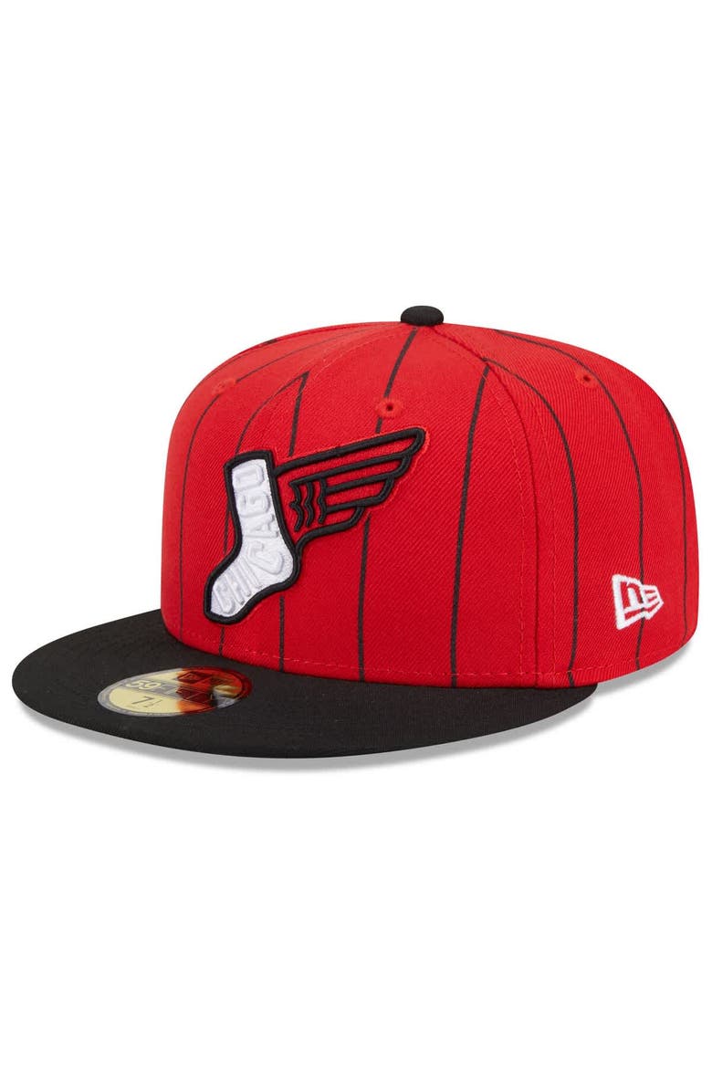 Men's New Era Red/Black Chicago White Sox 2025 City Connect 59FIFTY Fitted Hat, Alternate, color, Red