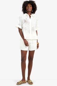 Trina Turk Triennale Cotton Eyelet Top
