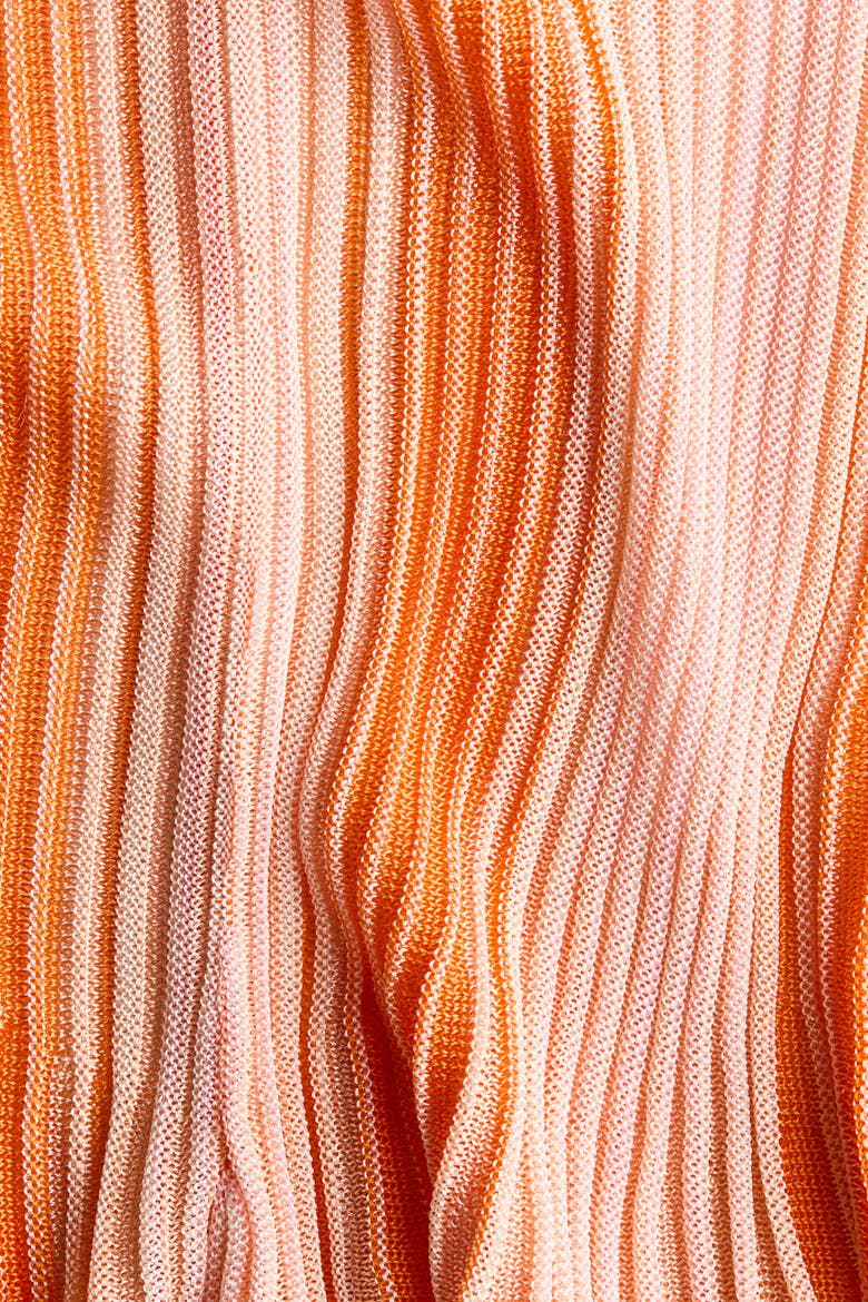 Knitted Viscose Shorts, Alternate, color, Orange/striped