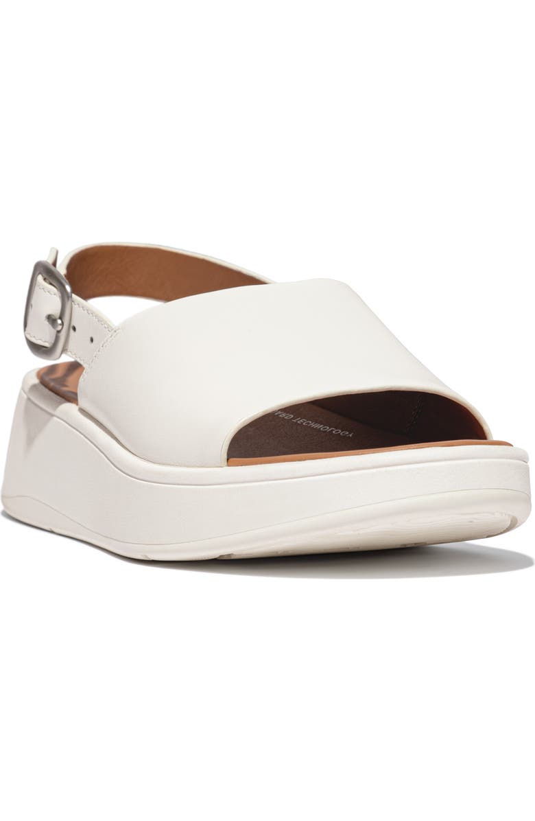 FitFlop F-Mode Flatform Slingback Sandal, Main, color, Cream