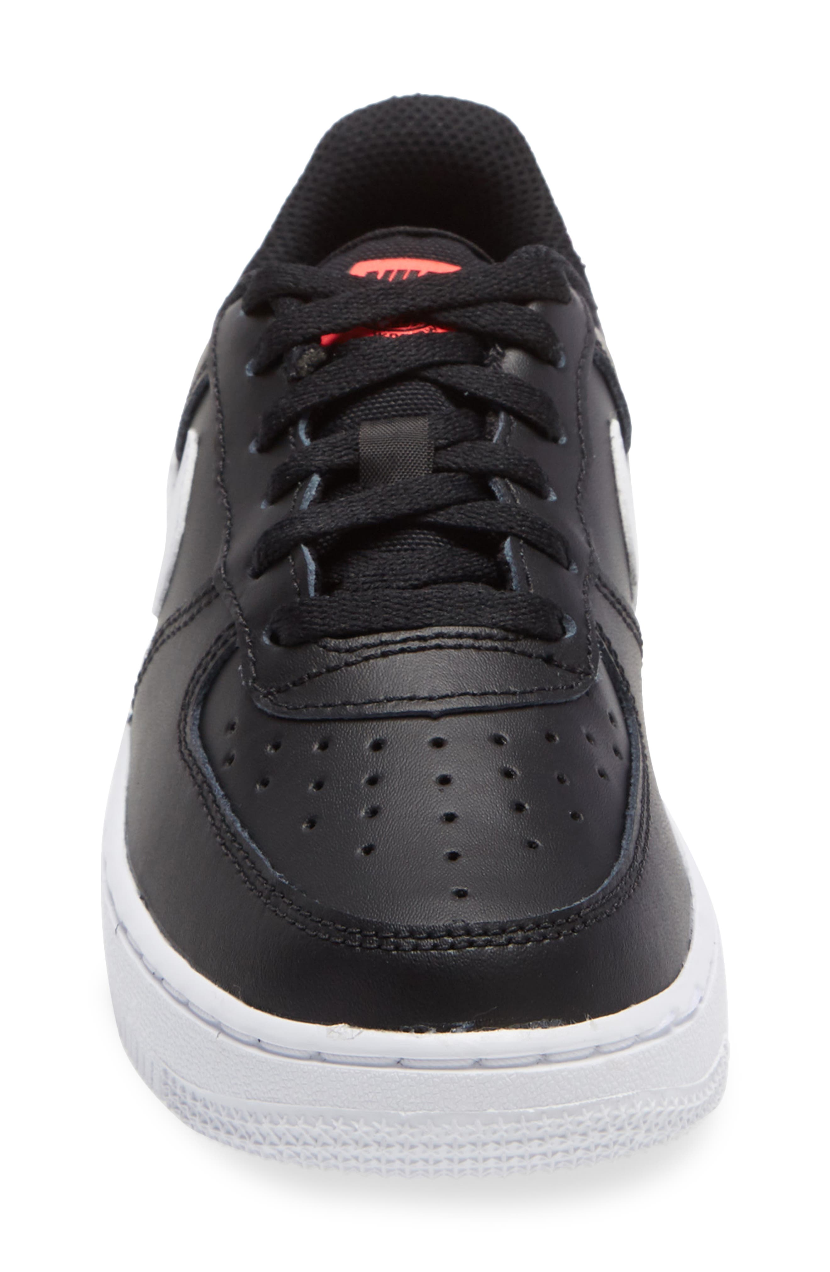 Air Force 1 LV8 Platform Sneaker, Alternate, color, BLACK/ WHITE/ FLASH CRIMSON