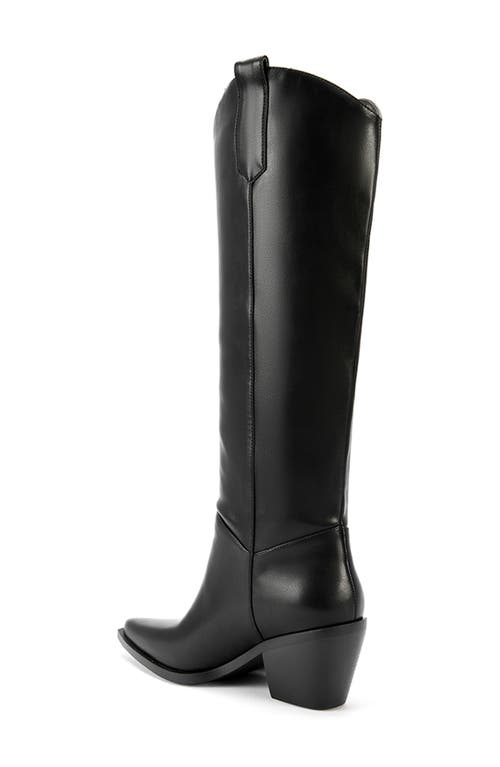 Azalea Wang Joydistrict Rhinestone Fringe Pointed Toe Boot In Black