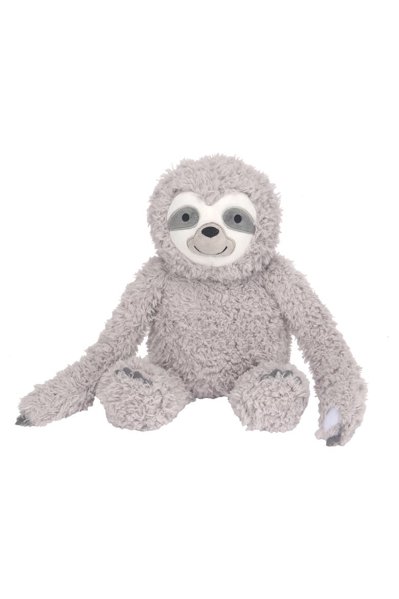 Sloth Plush Stuffed Animal Toy - Speedy, Alternate, color, Gray
