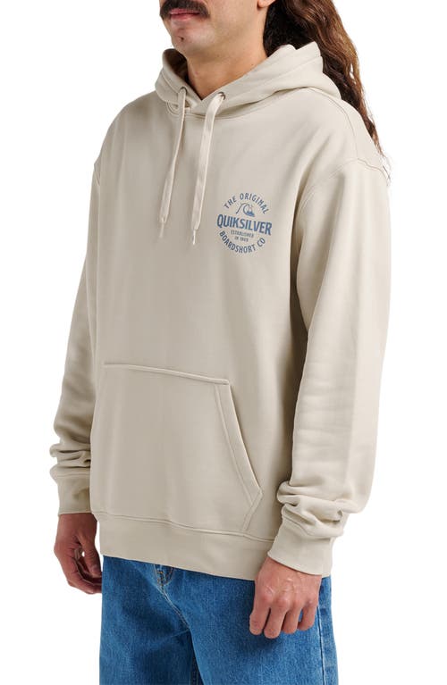 Quiksilver Logo Graphic Hoodie In Gray