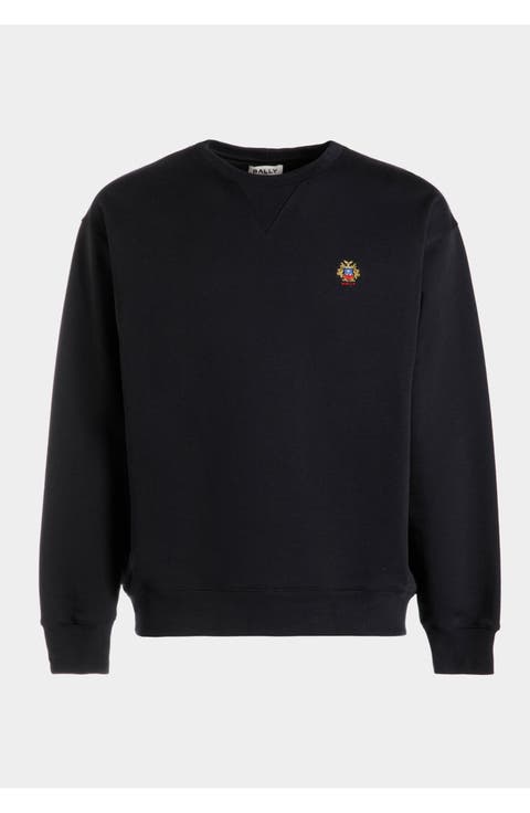 Crewneck Sweatshirt With a Bally Crest Logo