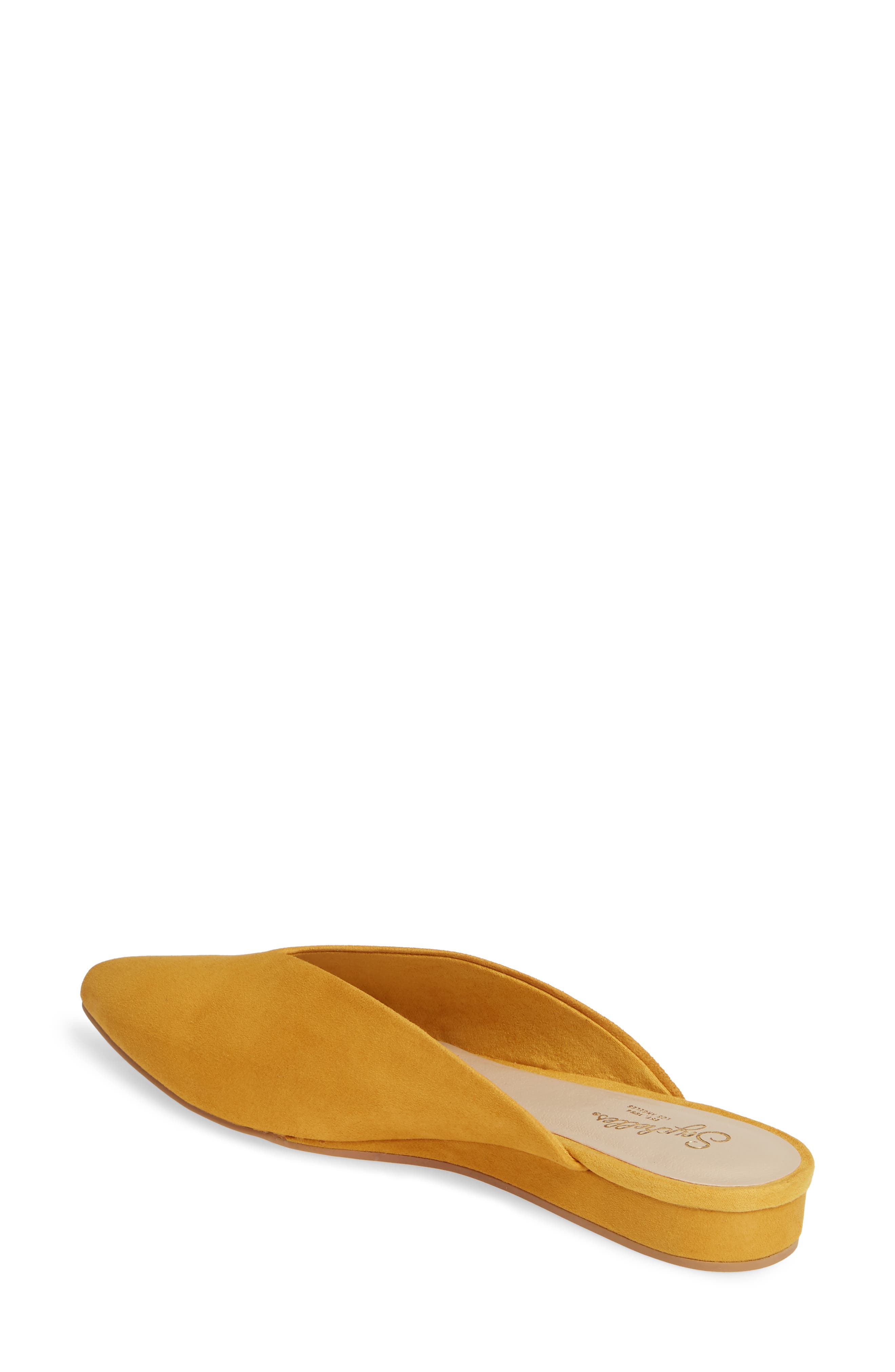 Quintessential Pointed Toe Mule, Alternate, color, MUSTARD SUEDE