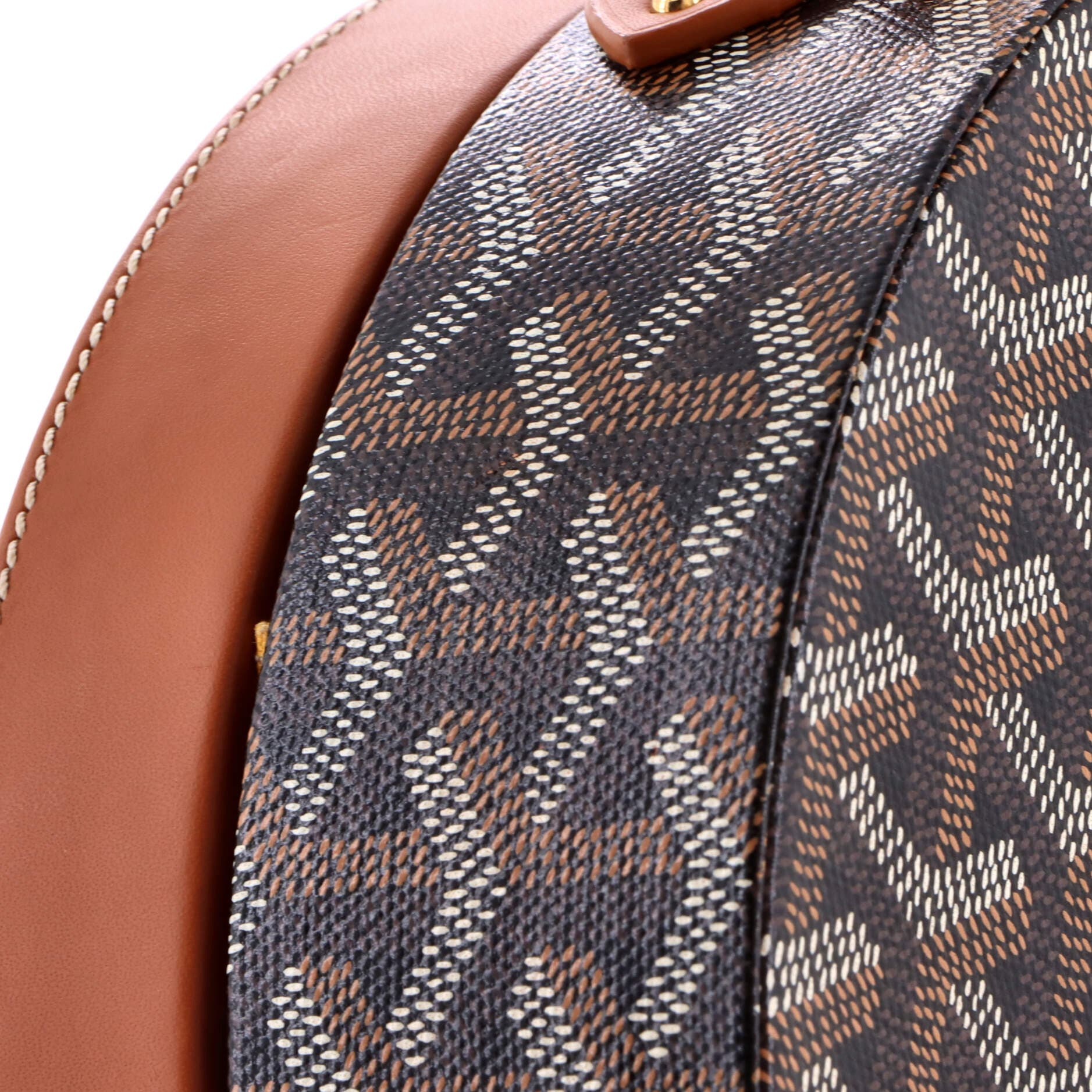Alto Hatbox Bag Coated Canvas, Alternate, color, Brown