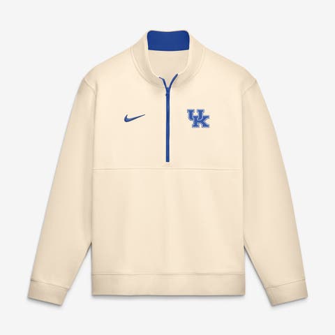 Men's Nike Cream Kentucky Wildcats Primetime Club Fleece Half-Zip Pullover