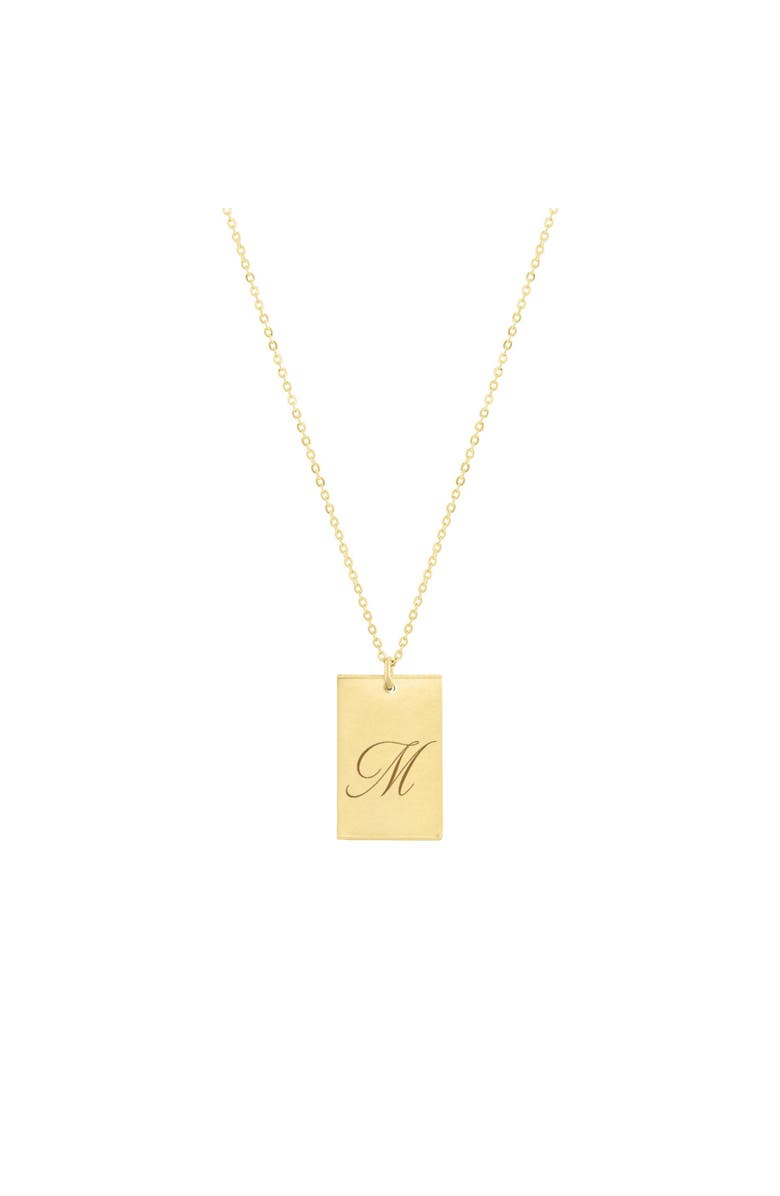 Set & Stones Stella Initial Necklace, Main, color, Gold / M