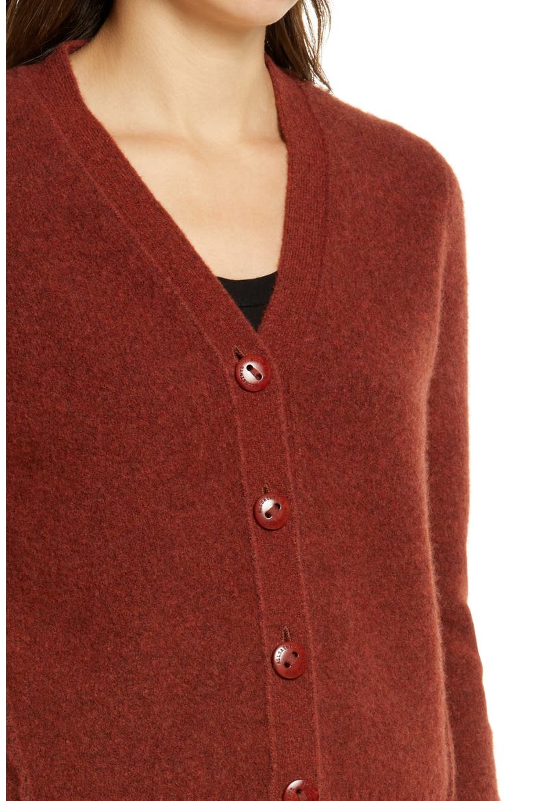 Rufa Wool Blend Cardigan, Alternate, color, CINNAMON MARL