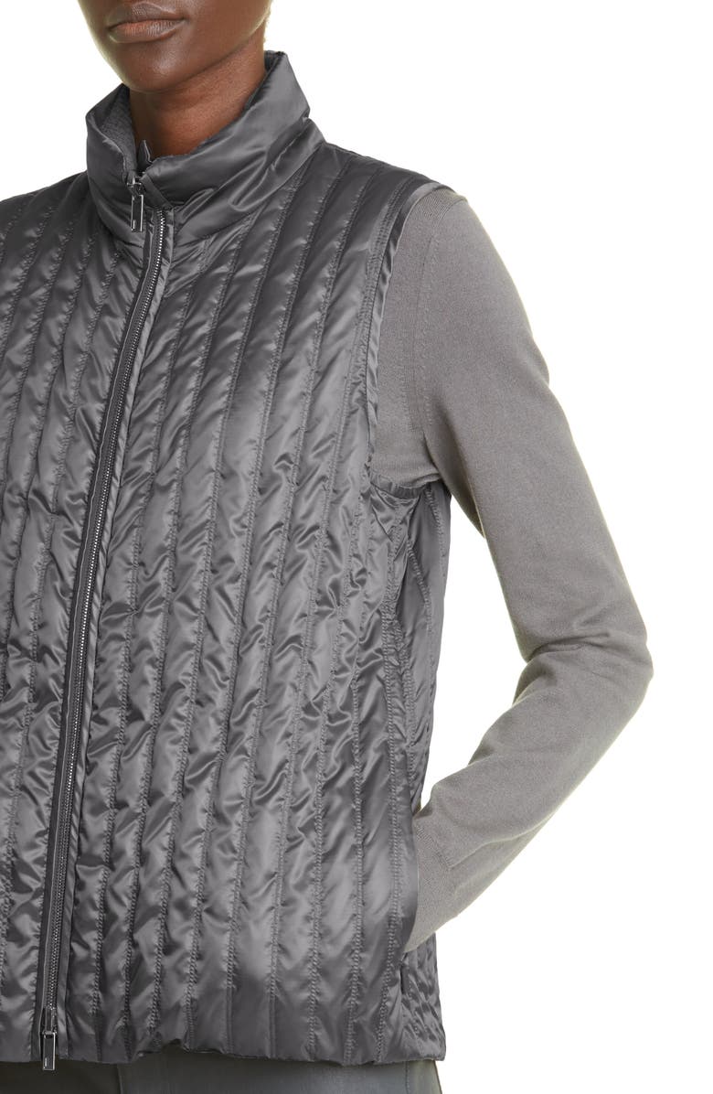 Lafayette 148 New York Mosby Quilted Down Vest, Alternate, color, 