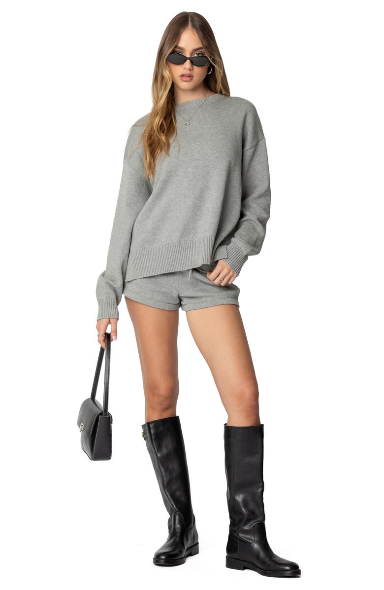 EDIKTED Riley Knit Shorts, Alternate, color,